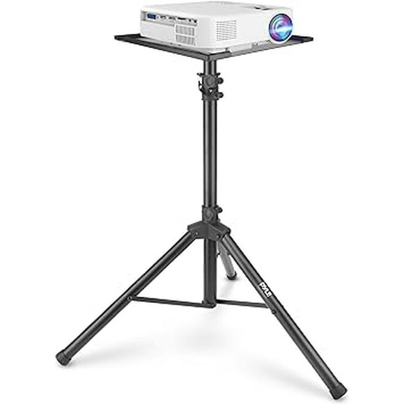 Pyle Pro DJ Laptop Stand, Projector Stand, Adjustable Laptop Stand, Laptop Stand, Multifunction Stand, Adjustable Tripod Laptop Projector Stand, 30" to 55", Good For Stage or Studio (PLPTS7)