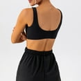 thumbnail image 6 of Bigersell Comfy Bras for Women in Clearance Women's No Underwire Tight Sports Bra Women's Training Running Quick-Drying Sports Yoga Bra Full-Figure Bra Style F-1339 Black M, 6 of 6