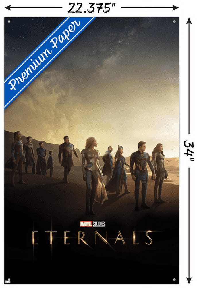 Marvel Eternals - Group Key Art Wall Poster with Pushpins, 22.375" x 34"