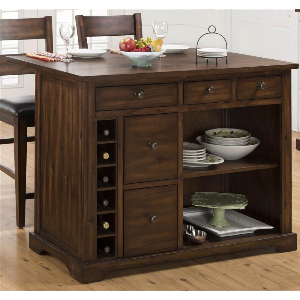 Expandable Drop Leaf Kitchen Island - Walmart.com - Walmart.com