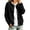 Black, variant on Womens Sweatshirt Fall Fashion Crew Neck Button Down Jacket Lightweight Casual Comfy Long Sleeve Outerwear
