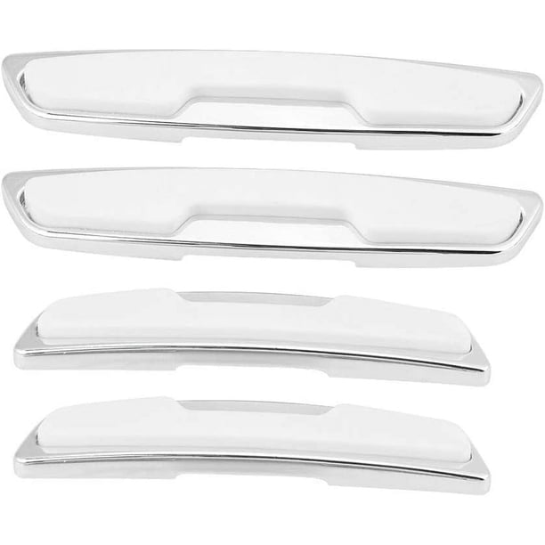 protectores de puerta de coche, universales, color blanco, con tiras laterales anticolisión.