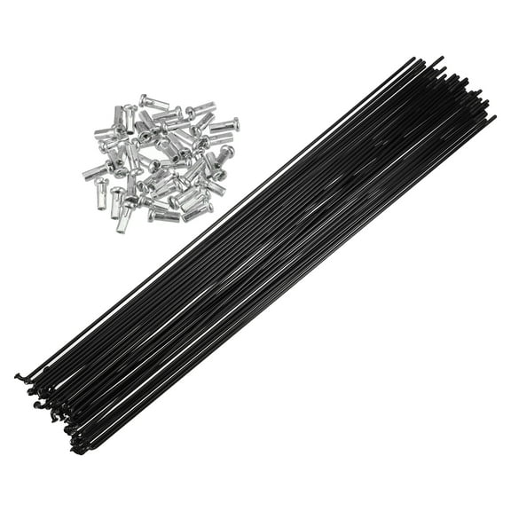 Unique Bargains 40 Pc Bike Steel Spokes 14G Bike Spoke 292mm Length with Nipples for Most Bicycle