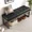 Pu-Black, variant on HASLE Upholstered Ottoman Bench 27" End of Bed Entryway Shoe Stool, Black | Tufted Padded Bench, Durable Faux Leather, Sturdy Wood Frame, Thickened Cushion, Spacious Size, Quick Assembly, 7 Colors