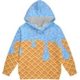 thumbnail image 5 of Youpwaven Unisex Ice Cream Sweatsuit 2 Piece Clothing Set Cute Preppy Ice Cream Drip Print Hoodie and Sweatpants Outfits Set for B'o'ys G'i'rls, Size 3-14Y, 5 of 11