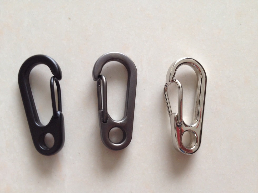 Stainless Steel Buckle Carabiner Keychain Key Ring Hook Lock Outdoor Climbing *1 