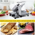 thumbnail image 3 of Bingirl 270W 12 - Inch Blade Commercial Electric Meat Slicer: Stainless Steel, Adjustable Thickness (0 - 15mm), Rust - Proof Cast Aluminum Body, Easy to Clean for Restaurant, Deli, Home Use, 3 of 7