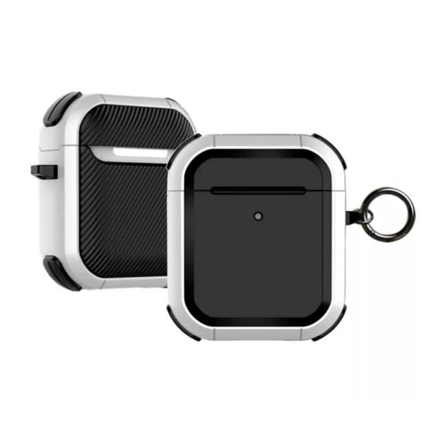 Funda Uso Rudo Gadget Collection Mx para Airpods 2a Generacion Gancho blanco