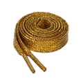 thumbnail image 1 of Cordones De Zapatos Brillo Metálico Brillante Cuerdas Planas Con Purpurina Para Zapatillas Oro 170cm/66.93", 1 of 6