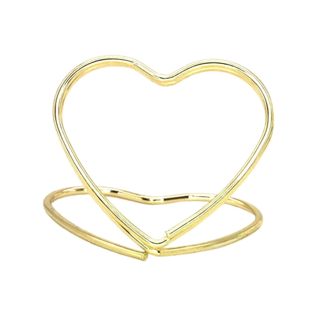 Clearance! Home Decor Creative and Cute 2 Layer 3D Business Card Holder Love Seat Metal Desktop Message Holder Three Heart Shaped Business Card Holder One Size Gold