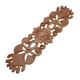 thumbnail image 1 of Flower tallado Apliques de madera natural for muebles Muebles sin pintar Molduras de madera Descalen Estatuilla decorativa, 1 of 6