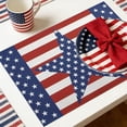 thumbnail image 5 of SLYNSHome Memorial Day Placemat,Patriotic Place Mats 4th of July Veterans Table Mats Independence Day Holiday Table Placemats for Indoor Outdoor Party Dining, 5 of 6