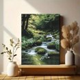 thumbnail image 6 of Serene Forest Stream Canvas Art/Wall Art， Suitable for Living Room， Bedroom， Bathroom， Office， and Meditation Room Decoration., 6 of 9