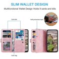 thumbnail image 5 of For Motorola Edge 50 Neo 5g Case Pu Leather Phone Cover With Zipper Wallet 9 Card Slots -, 5 of 5