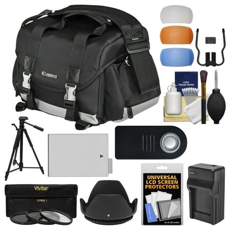 Canon 200DG Digital SLR Camera Case - Gadget Bag with LP-E8 Battery + Tripod + Filters + Kit for Rebel T3i, T4i, T5i & 18-135mm IS Lens Canon 200DG Digital SLR Camera Case - Gadget Bag with LP-E8 Battery + Tripod + Filters + Kit for Rebel T3i, T4i, T5i & 18-135mm IS Lens
