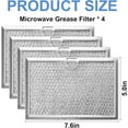 thumbnail image 6 of 4Pcs 5304464105 5304509444 Frigidaire Microwave Grease Filter, 5"x7-5/8"x3/32" Compatible with WB06X10608 5304517871 4920114 AP6809087 PS12585760 EAP12585760 by, 6 of 7