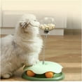 thumbnail image 3 of Cat Snack Wheel Toy, Cat Tumbler Toy, Cat Swinging Music Spring Toy with Leakage Ball Cat Amusement Wheel, Cat Wheel Toy, Rotating Ball Cat Toy, 360 degree Freely Swinging Cat Toy, Detachable and Easy, 3 of 5