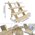 thumbnail image 2 of Expositores de pendientes Auroal de madera de 4 niveles para ventas minoristas, 2 of 6