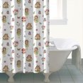 thumbnail image 4 of White Fairy Cottage Princess Pattern Shower Curtain 72"x84" ,Bathroom Decorative Shower Curtains Set with 12 Hooks,Modern Waterproof Washable Shower Curtain, 4 of 6