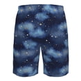 thumbnail image 6 of Kdxio Starry Sky Pattern Mens Casual Shorts - Drawstring Summer Beach Sports Shorts for Men, 6 of 9