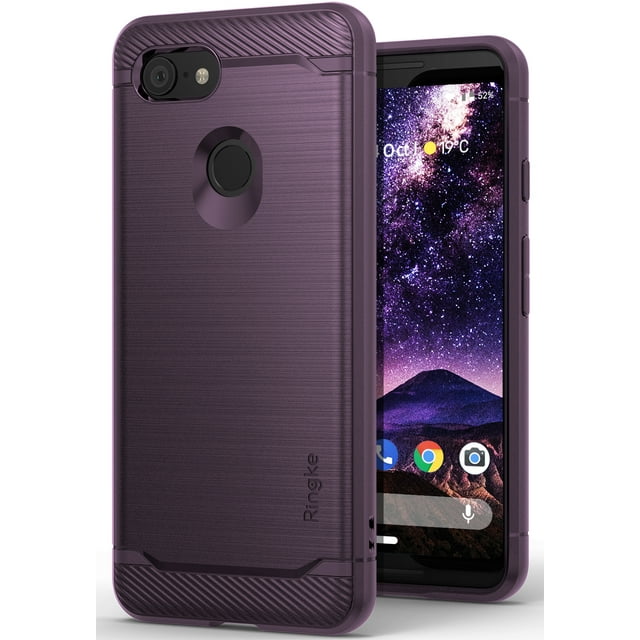 Ringke Onyx Case Compatible with Google Pixel 3, Tough Rugged TPU Heavy Duty Protective Cover - Lilac Purple