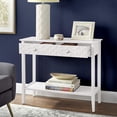 thumbnail image 4 of unbrand  2 Drawer Console Table, White, 4 of 5
