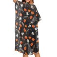 thumbnail image 4 of HELLHERO High Quality Fabrics Long Kimono Swimsuit Cover Up for Beach Breathable Free Size Bathing Suit Cover Up Halloween Icon Pattern, 4 of 6