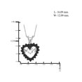 thumbnail image 3 of JewelersClub Black Diamond Accent Sterling Silver Mother Heart Pendant, 18", 3 of 3