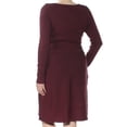 thumbnail image 3 of I-N-C Womens Zipper-Shoulder Shift Dress, Red, X-Large, 3 of 3