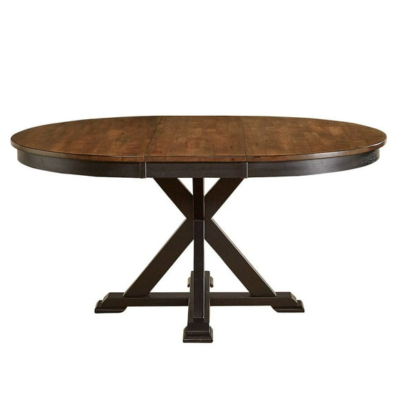 A-America Stormy Ridge 48" - 63" Oval Extending Dining Table with (1) 15" Table Leaf
