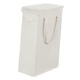thumbnail image 4 of Cesto plegable para ropa sucia, organizador de almacenamiento de ropa, cesto de lavandería portátil de 60 litros para guardería, sala de estar y Blanco beige, 4 of 8