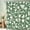 Abstract Green Leaves, variant on Small Stall RV Half Size Pink Cute Retro Floral Abstract Flower Shower Curtain for Bathroom 36W*72H Inch 70s Lovely Vintage Funky Modern Trendy Aesthetic Bathtub Decor Waterproof Polyester Fabric