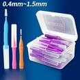 thumbnail image 4 of 40pcs Interdental Brush Ultra Fine ; Fine interdental toothpick Toothpick Soft Floss Stick Tooth Floss Head Toothpick Cleaning Tool, 4 of 9