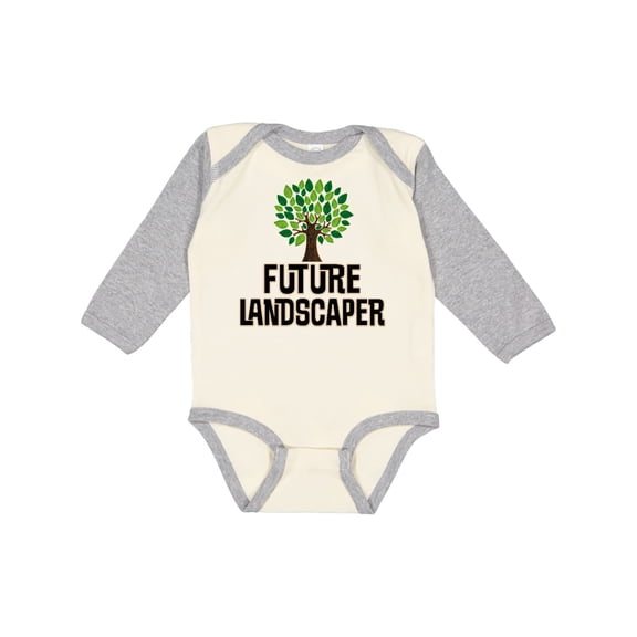 Inktastic Future Landscaper Horticulture Specialist Boys or Girls Long Sleeve Baby Bodysuit