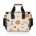thumbnail image 7 of FORMRS Insulated Cooler Bag 24 Cans Capacity Soft Leakproof Lunch Box with Side Pockets, Beige Fall Pumpkin, 7 of 7