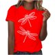 thumbnail image 1 of Camiseta de Manga Corta de Cuello Redondo Impresa para las Mujeres, Casual Diario Y Partido de Moda Superior, 1 of 2