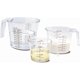 thumbnail image 1 of 3-Piece Measuring Cups Set, Plastic Measuring Cup Plug-in Nesting Handle Stackable Design, 1 of 4