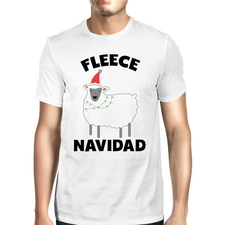 Personalised Christmas Gifts Nz Fleece Navidad White Men's Shirt Funny Christmas Gift Graphic Tee ()