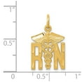 thumbnail image 4 of Auriga Fine Jewelry 14K Yellow Gold Nurse Charm Pendant for Women (L-20 mm,W-12 mm), 4 of 6