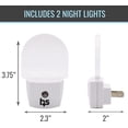 thumbnail image 4 of HealthSmart LED Compact Nightlight, Pack of 2, Warm Soft Light Technology, Automatic On/Off Sensor, Slim & Sleek Modern Design, White, 4 of 7