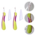 thumbnail image 2 of KAKOWELY 2Pcs Plastic Seam Ripper Thread Cutter Disconnector Release Stitch Unpicker,4.92X"X0.79"X0.79", 2 of 5