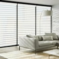 thumbnail image 2 of LUCKUP Cordless Zebra Blinds Roller Shades for Window-Dual Layer Sheer Blinds Light Control with Valance Day Night Privacy Light Filtering Fabric, 18"W x 72"H, White, 2 of 7
