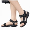 thumbnail image 4 of TOWED22 Boys Water Sandals Kids Open-Toe Adjustable Straps Sport Sandals Child Outdoor Athletic Lightweight(Little Kid/Big Kid)(Black,5), 4 of 9