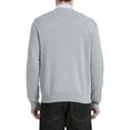 thumbnail image 6 of Kallspin Men's Argyle Crewneck Knit Sweater Wool Blend Long Sleeve Pullover Sweaters(Light Gray,2X-Large), 6 of 7