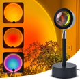 thumbnail image 1 of Lámpara de puesta de sol, Lámpara de puesta de sol con USB, Luz de noche LED ajustable en altura Luz de arco iris Dos controles remotos Rotación de 180 °, Selfie / Fotografía / Fiesta LingWen 1327534089837, 1 of 1