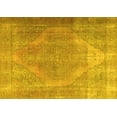 thumbnail image 1 of Ahgly Company Machine Washable Indoor Rectangle Persian Yellow Traditional Area Rugs, 2' x 5', 1 of 4