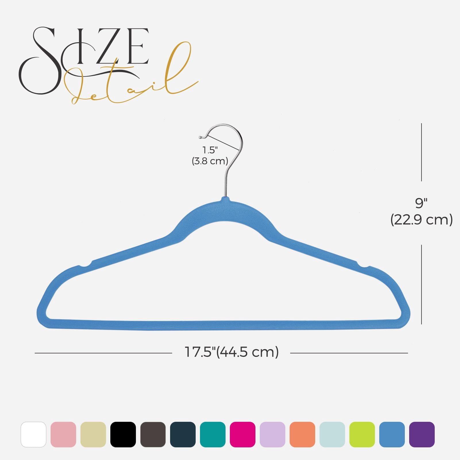 HOUSE DAY Velvet Hangers 60 Pack, Premium Clothes Hangers Non-Slip Felt Hangers, Sturdy Tranquil Blue Hangers Heavy Duty Coat Hangers, Durable Suit Hangers Space Saving, No Hanger Marks 360 Rotating
