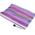 thumbnail image 4 of Office   Nylon Mesh Zipper Closure Stripe A5 Paper Holder Document File Bag, 4 of 5