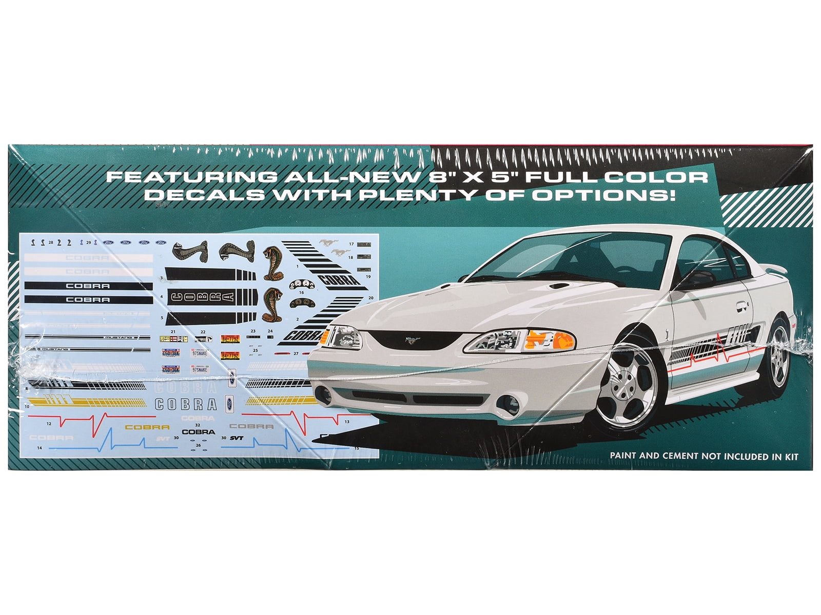 1997 Ford Mustang Cobra (Skill 2) 1/25 Plastic Model Kit by AMT