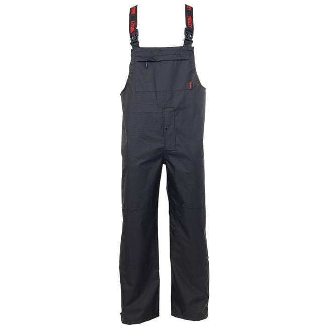 Tingley Rubber 702111204 Black Icon Bib Overalls Snap Fly Front, Extra ...